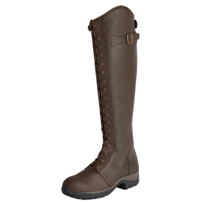 Fonte Verde Marvo Ladies Lace Front Tall Riding Boots Chocolate-6